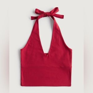 Hollister V-Neck Halter Top
